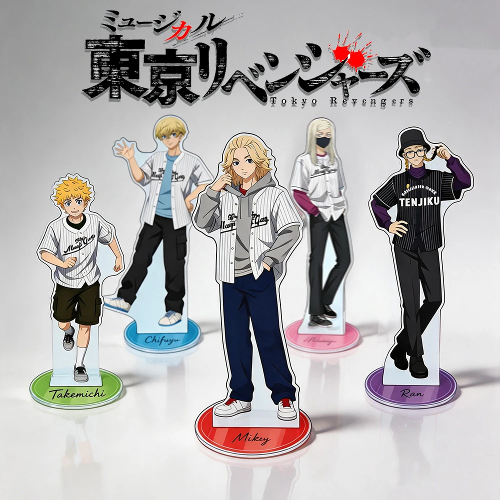 Anime Tokyo Revengers 2026 New Acrylic Stand Keychain Mikey Takemichi Chifuyu Sanzu Ran Baseball Style Character Merch