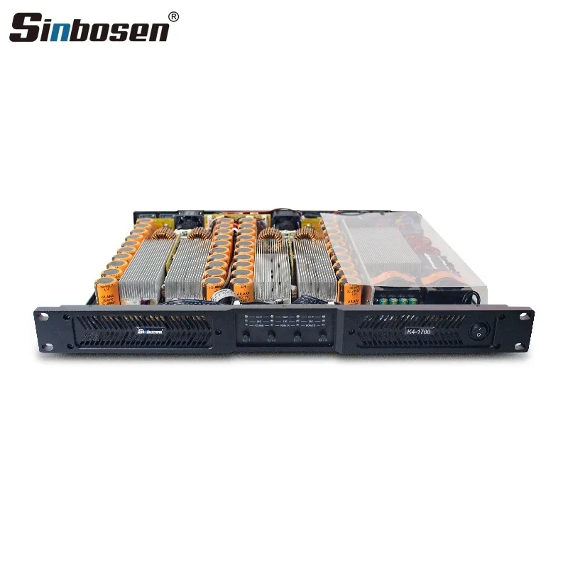 Sinbosen K4-1700 Digital Class D 4 Channel 1700 Watts Professional Power Amplifier