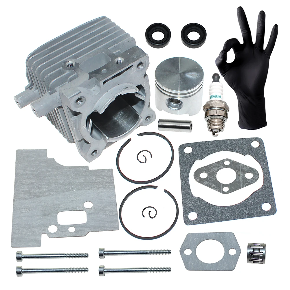 Cylinder Piston Kit For Stihl FC75 FC85 FH75 FR85 FR85T FS75 FS80 FS85 HL75K HL75 HS75 HS85 HT70 HT75 KM85 KW85,4137 020 1201