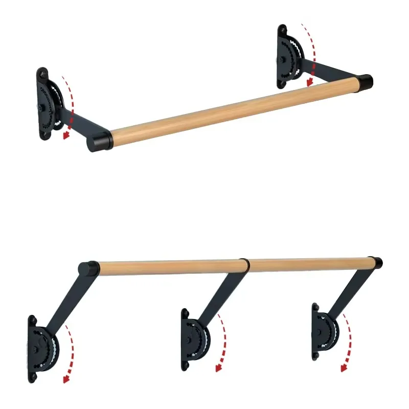 Wall Mounted Ballet Bar Rotatable and Adjustable Ballet Barre Dance Bar for Home and Club Usage