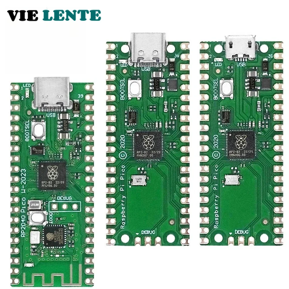 Raspberry Pi Pico Board RP2040 PICO W Dual-Core 264KB ARM Microordenadores de baja potencia Procesador Cortex-M0+ de alto rendimiento