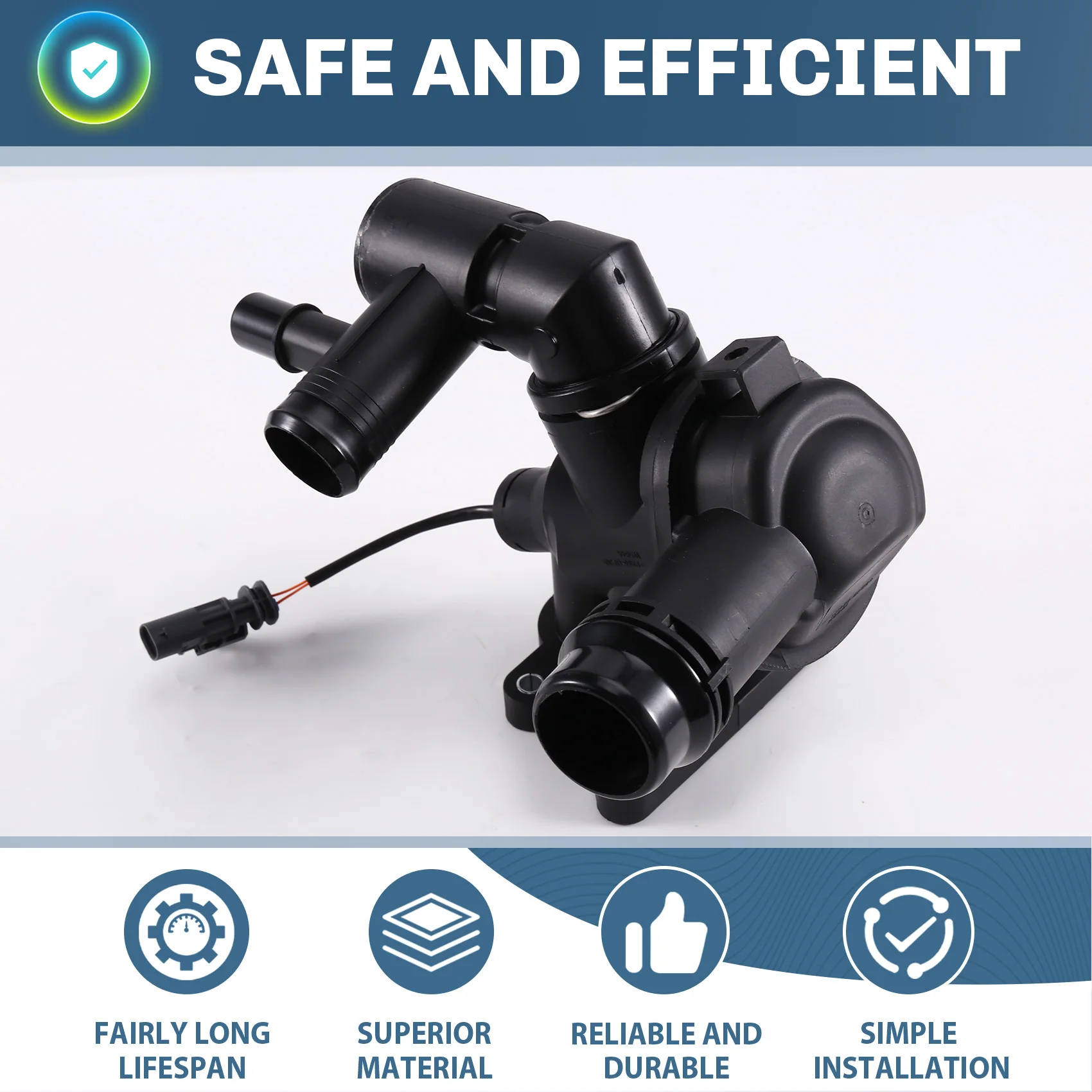 A73X-JDE40748 Car Thermostat For Jaguar XE X760 XF X260 F-TYPE X152 E-PACE X540 F-PACE X761 AJ200 AJ20P4 JDE39011 JDE39956