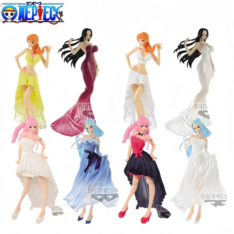 

[In Stock] Bandai Banpresto Original One Piece Boa Hancock Nami Nefertari Vivi Perona Model Doll Brand New Boxed Action Figure