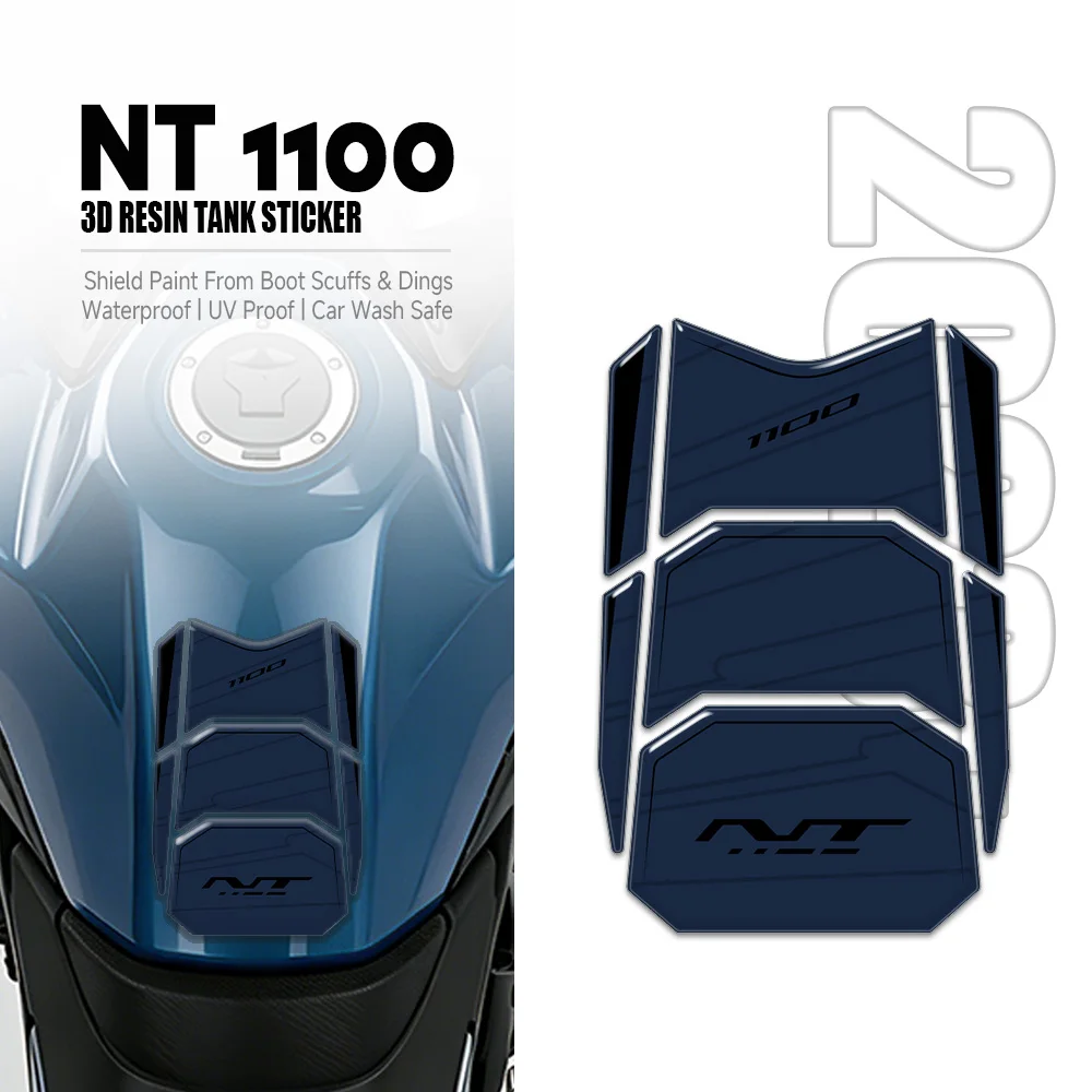 

For NT1100 NT 1100 2022 2023 2024 Tank Pad Protection 3D Gel Epoxy Resin Sticker