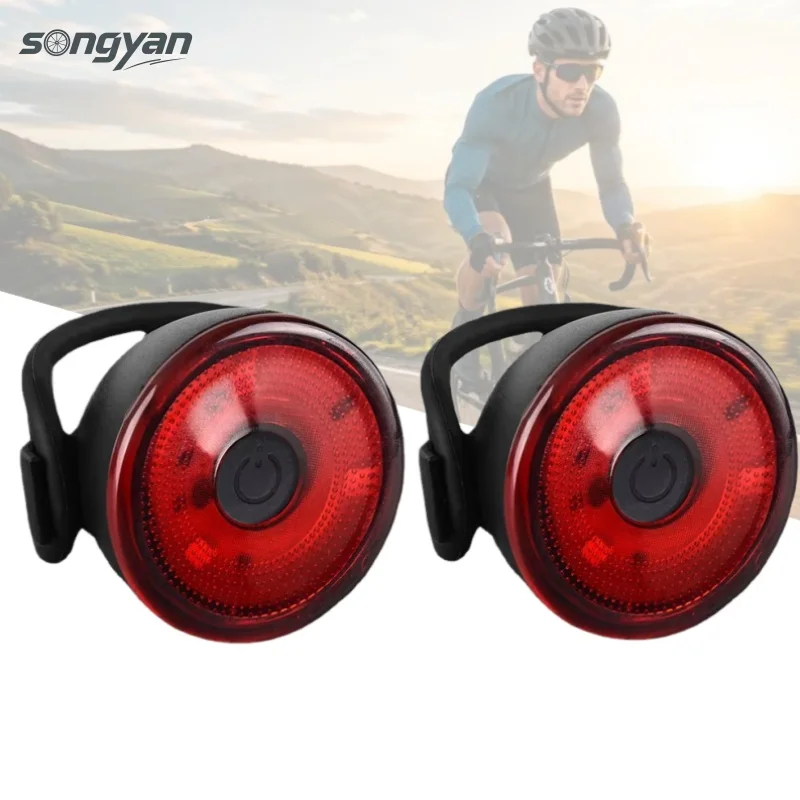 Bicycle Light Mini Bike Taillight LED Safety Warning Lights Bike Rear Light Flashlight for Bike Cycling Lamp Bicycle Accessories