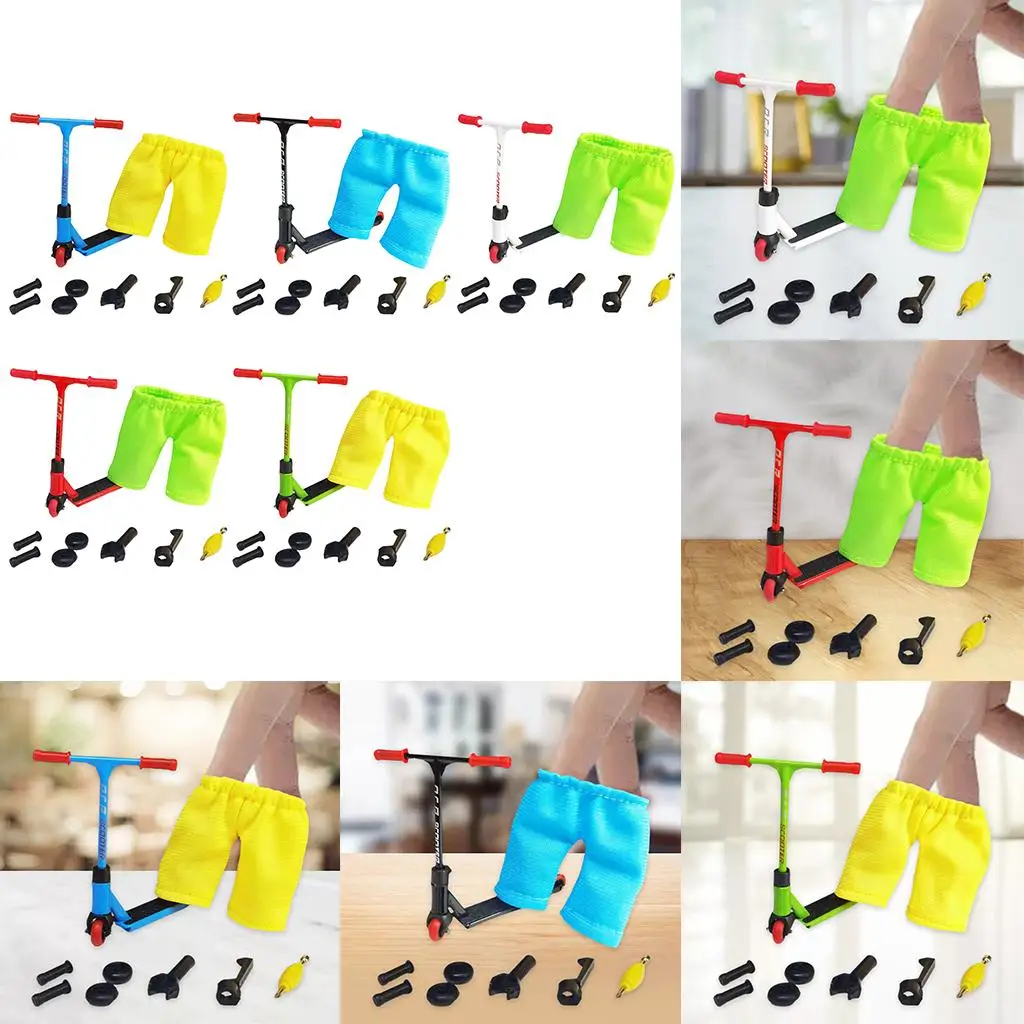 mini size Set, Fingerboard Bikes Scooter Tiny Finger Board Deck Fingertip Movement Party Favors for Kids Gifts