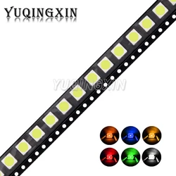 100pcs 5050 SMD LED White Red Blue Yellow Green Warm White Orange Light Emitting Diode