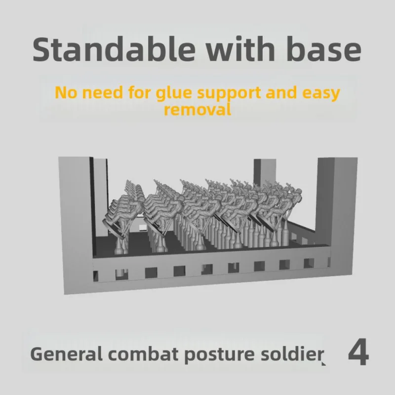 Universal Combat Posture Soldier Resin Model 1/350 oder 1/700 Ship Scene Model SL004