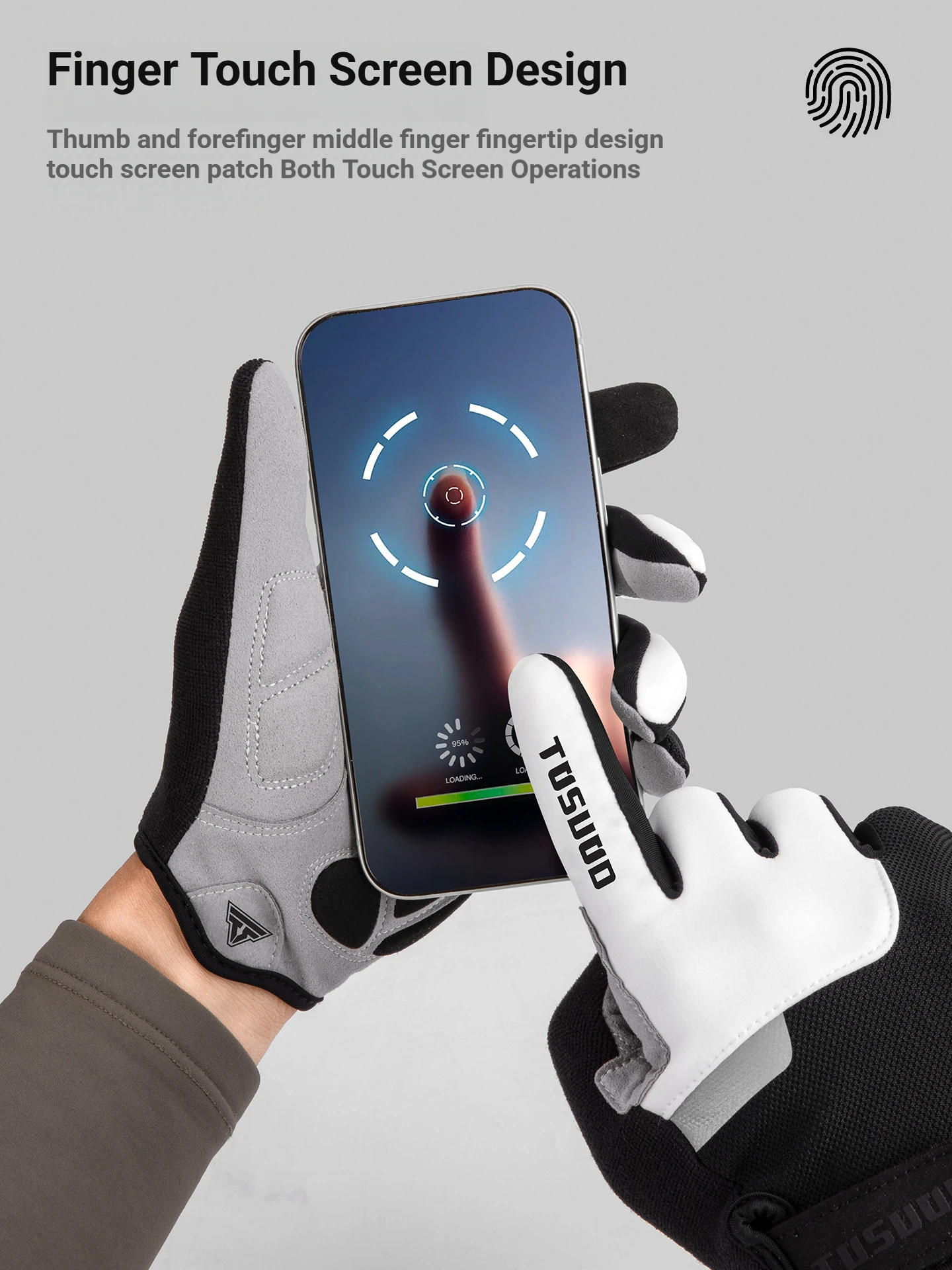 AliExpress TOSUOD winter Cycling Gloves MTB Full Finger Bike Gloves Touch Screen Non-Slip Silicone Palm Rest Driving Riding Gloves