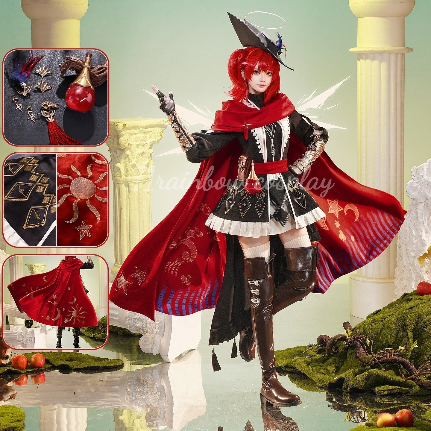 71rainbow Cosplay Arknights Exusiai the New Covenant Cosplay Costume Female Christmas Outfits Dress Game Costumes Cosplay