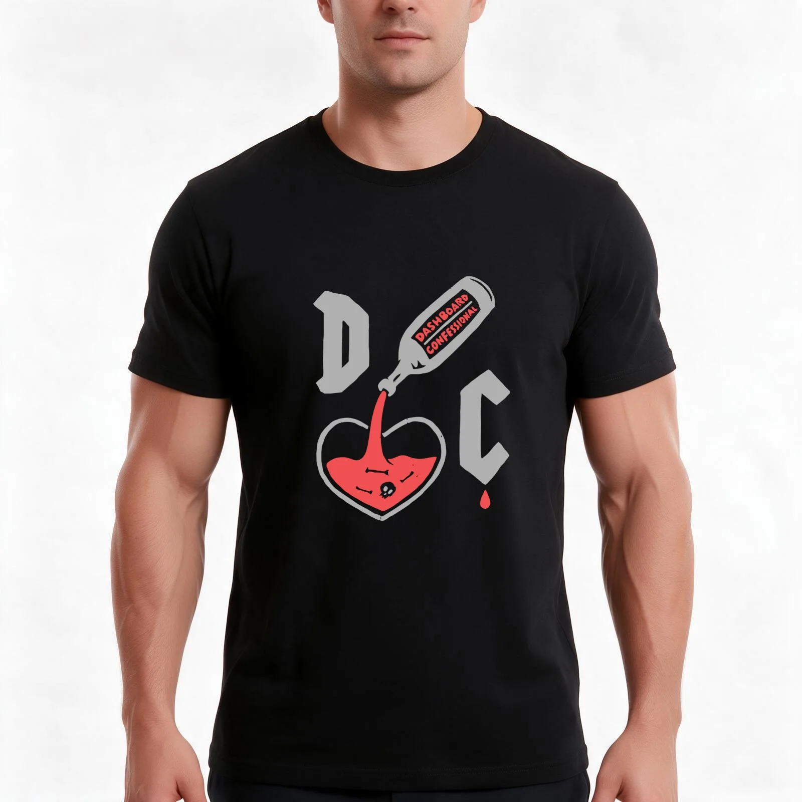 Dasboard Confessional T-Shirt, Summer Casual Cotton Tee, Oversized Streetwear Tops, Vintage Graphic Print, Unisex Men Women