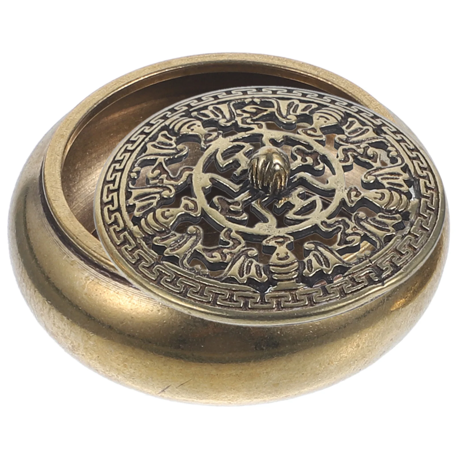 Brass Incense Burner Censer Holder Decorative Therapy Bowl nament Mini Home Decor Elegant Simple Smoke Atmosphere High