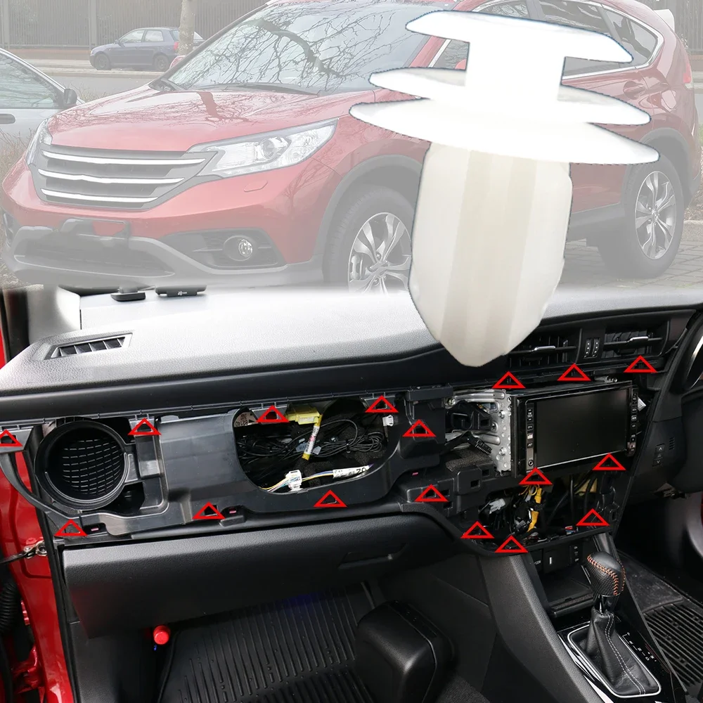 

For Honda CR-V 2001 - 2016 2003 2007 2008 2011 2014 Car Interior Front Rear Door Card Pillar Trim Panel Clips Lining Roof Rivets