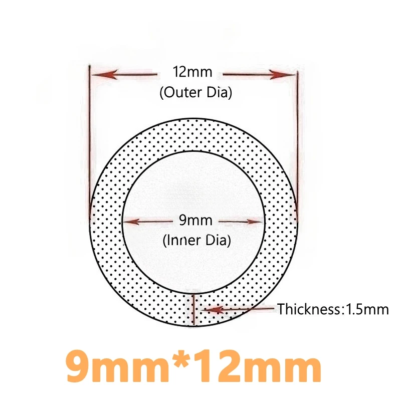 1/5 متر I.D 9 مللي متر O.D 12 مللي متر الغذاء الصف سيليكون أنبوب مرنة المطاط شرب الأنابيب موصل المياه صديقة للبيئة مرنة