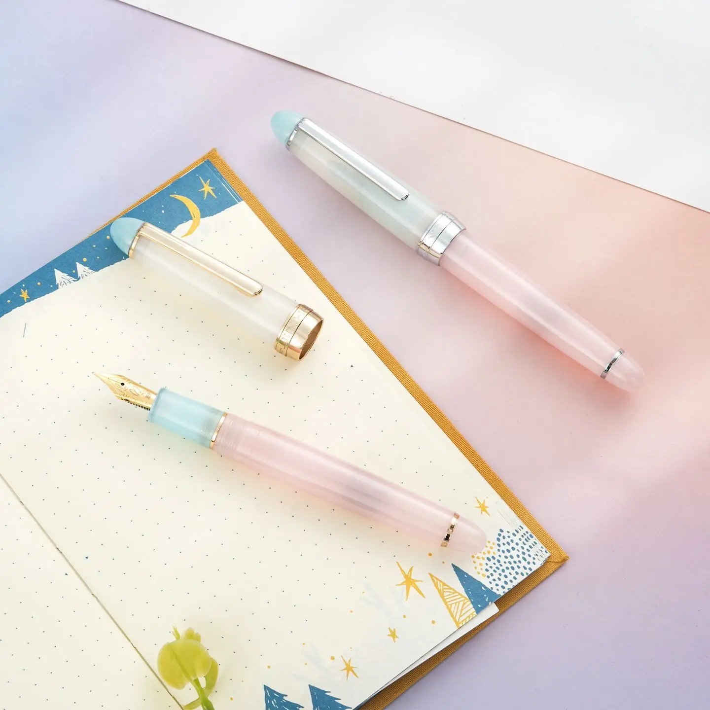 Pióro wieczne Jinhao 82 Limited Edition Torpedo - zestaw z pędzelkami EF/F/M/Bent Nib dla studentów i do ćwiczeń kaligrafii — zdjęcie produktu 5