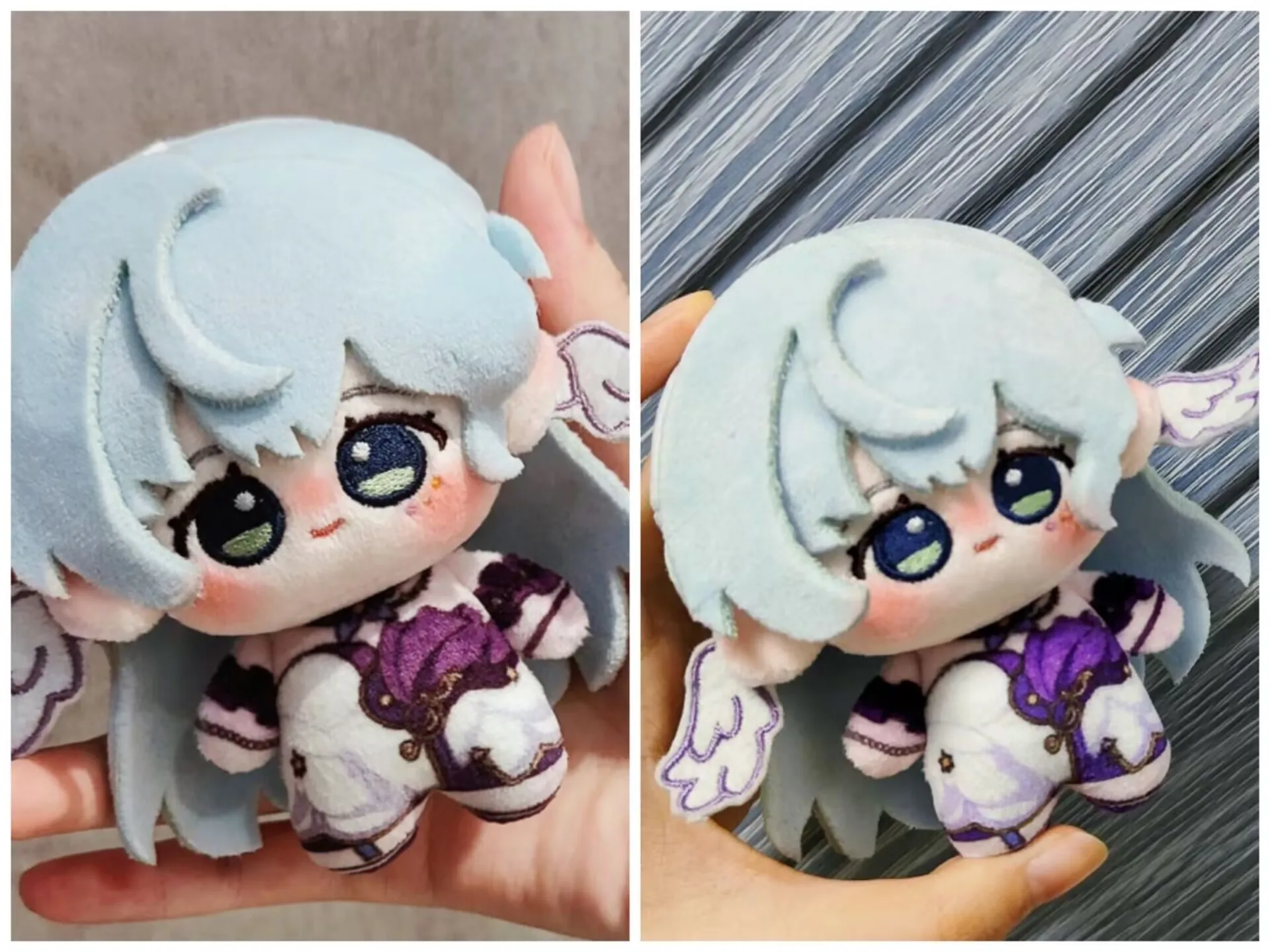 

10cm Anime Plush Honkai: Star Rail Sunday Robin Cosplay Cotton Body Bag Keychain Backpack Pendant Soft Birthday Christmas Gift