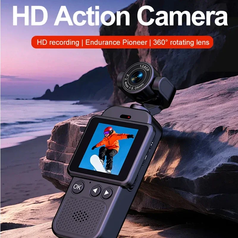 Lenovo Pocket Sports Camera 4K Ultra HD 360° Handheld Chest Mount Action Recorder Camera Anti Shake Wifi Transmission Outdoor