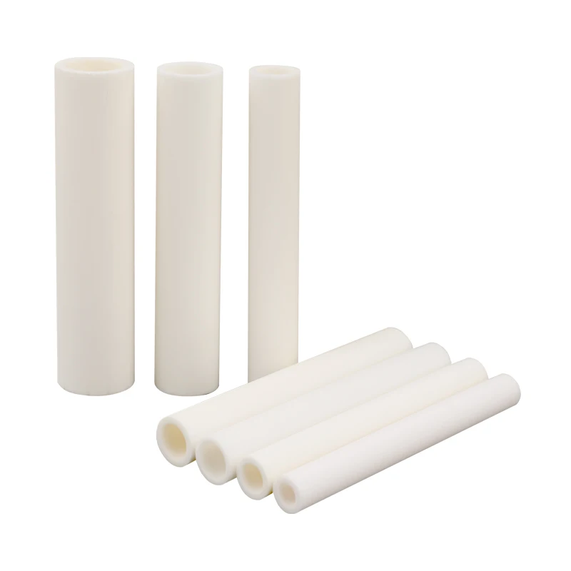 

5PCS Alumina Ceramic Tube High Tem Single Hole Wear-Resisting Alumina Ceramic Tube Thermocouple Probe Hollow Insulating Rod