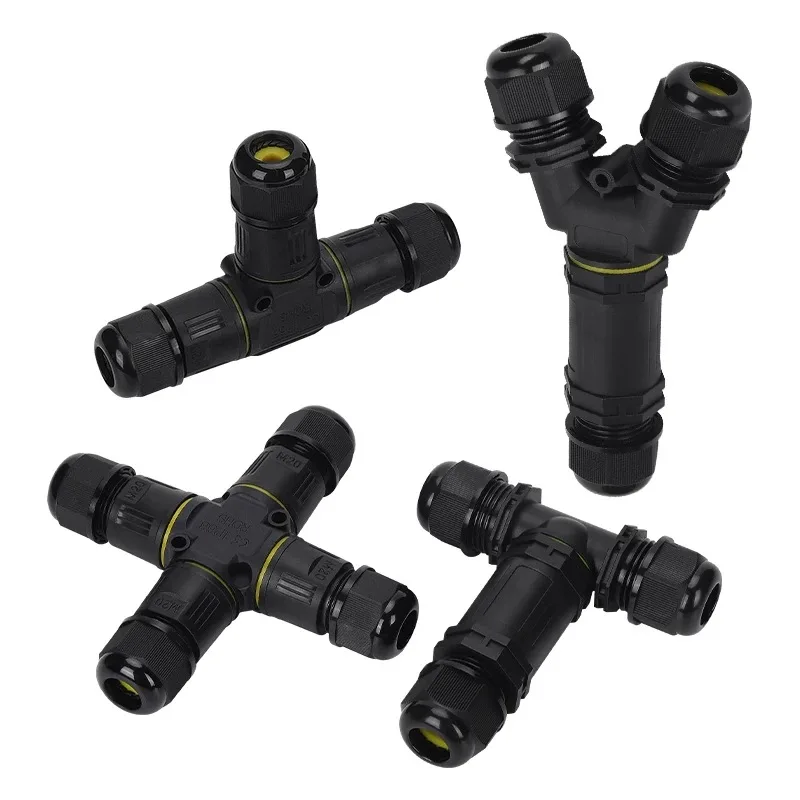 

Waterproof Cable Connector IP68 Electrical Quick connecting terminal Joint Junction Box for Outdoor Lighting Fixtures 2/3/4 Pin