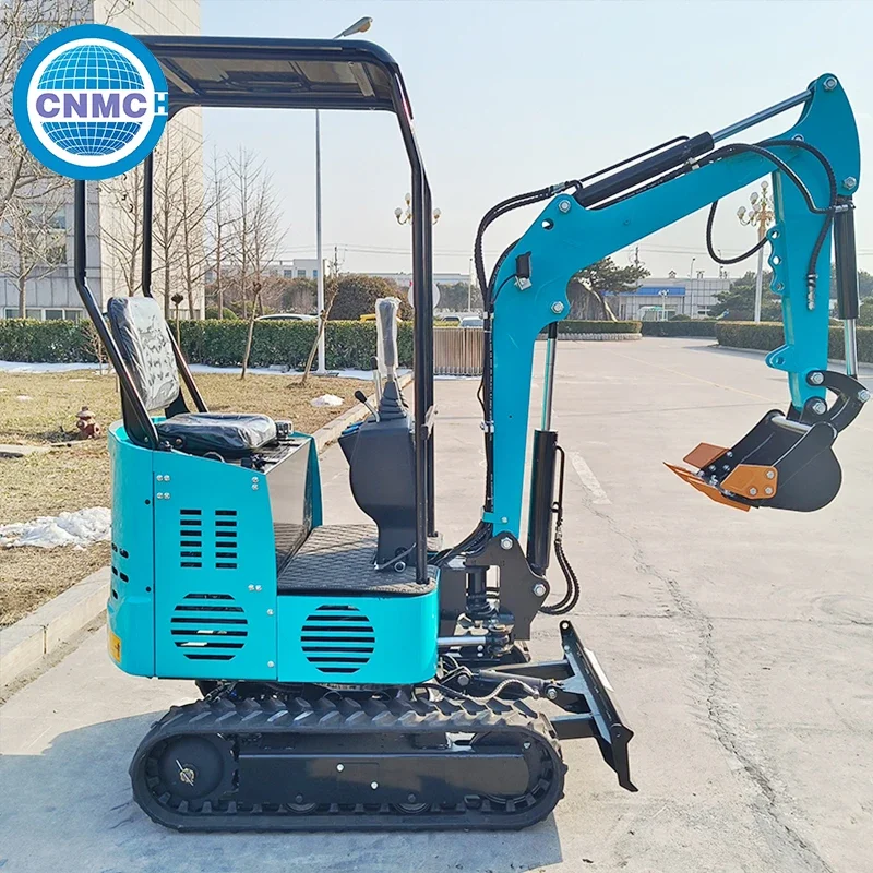 

Mini Excavator 1.2 Ton Crawler Excavator Portable High-performance Multifunctional Easy to Operate Farm Garden All Accessories
