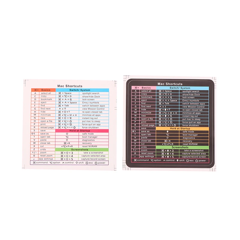 Autocollants adhésifs pour raccourci d'ordinateur, 2 pièces, pour guide de clavier de référence rapide, Windows/Word