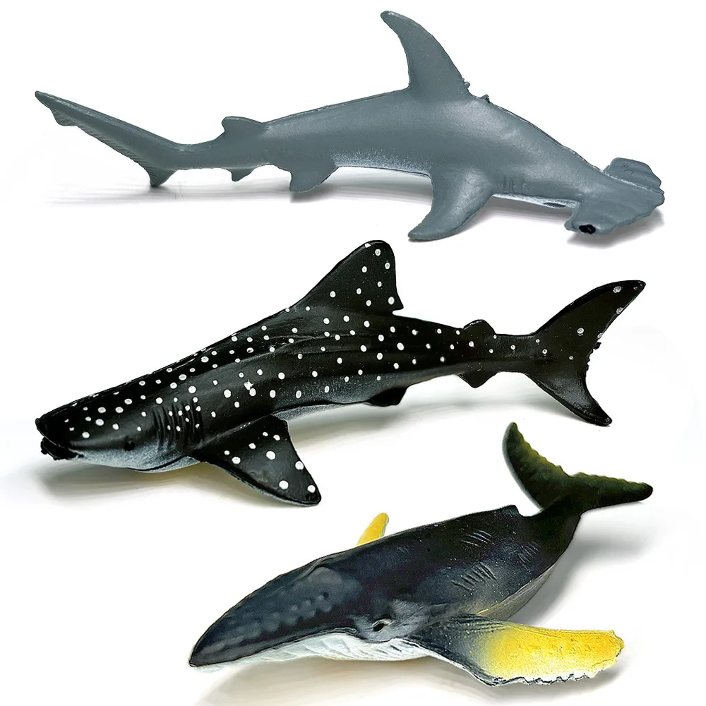 12 ชิ้น/เซ็ตสถานที่แล้วจําลองสัตว์ทะเลเพนกวินของเล่นที่สมจริง Sea Life เต่าปลาวาฬของเล่นเด็กคริสต์มาสของขวัญ