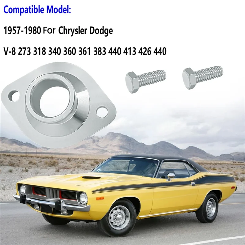 モパー・クライスラー・ダッジ用ウォーターネックサーモスタットハウジング（ガスケット付き）適合車種：273、318、340、360、361、383、440、413、426。交換部品番号：114-1004。