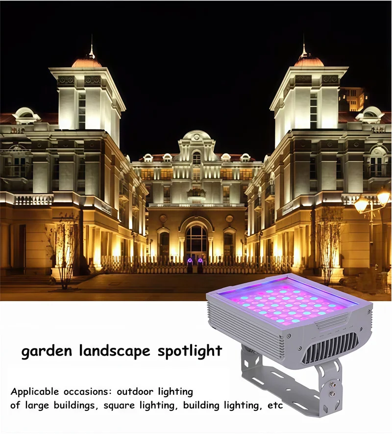 36W72W120W144W Led Projector Light Outdoor Waterproof Flood Lighting Super Bright High Power Wall Washer Lamp Bridge Building