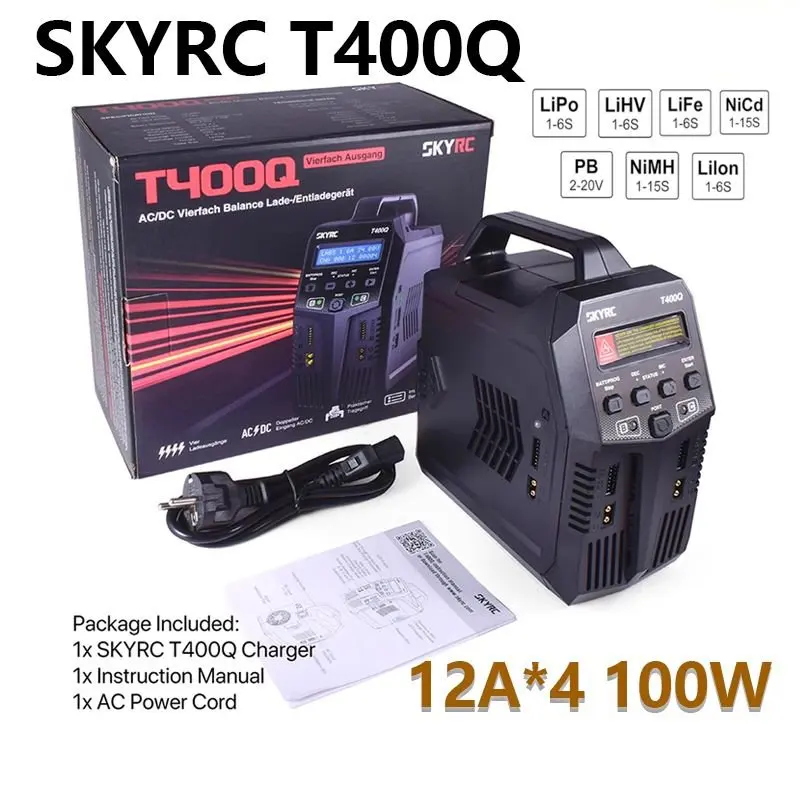 SKYRC T400Q Four Channel Intelligent Balanced Charger Pack