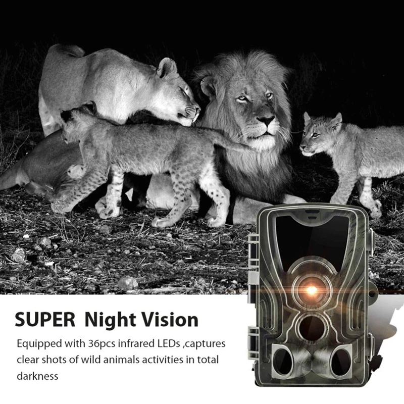 HC801A Hunting Trail Camera Wildlife Camera With Night Vision Motion Activated Outdoor Trail Camera Trigger Wildlife Scouting