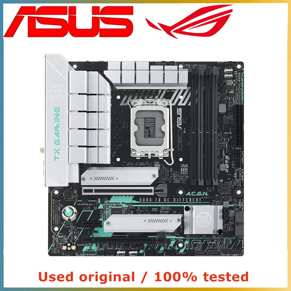 For ASUS TX GAMING B760M WIFI D4 Motherboard DDR4 WIFI6 PCIe 128GB PCIe 4.0 M.2 USB3.2 Gen2 Type-C for Desktop