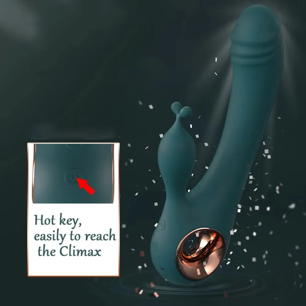 Female orgasmic artifact: G-spot clitoral dual stimulation AV massage stick, recommended multi frequency vibration sex toys