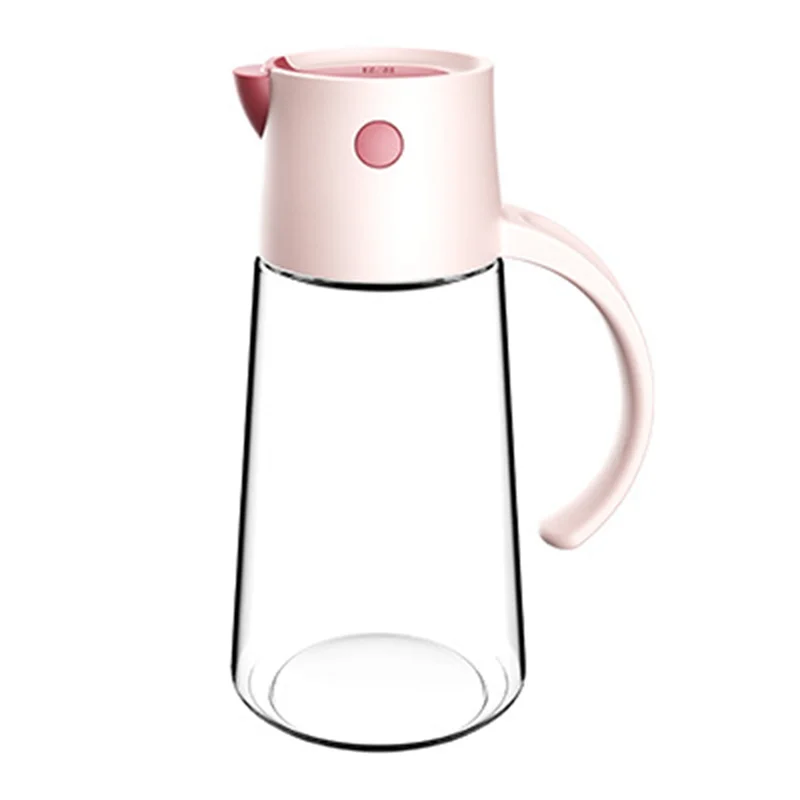 

Highly Recommended Glass Oil Bottle,Automatic Opening And Closing Flip-Top Seasoning Bottle, Glass Sauce And Vinegar Pot