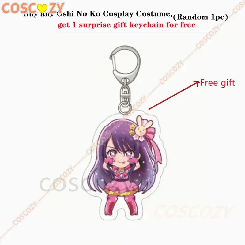 وصول جديد AI Hoshino تأثيري حلي Oshi no شعر مستعار تأثيري فستان أحمر الأرنب حلاقة أداء فستان المرأة حفلة الزي