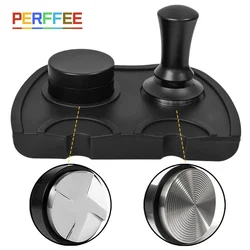 Espresso Coffee Tamper 54mm Coffee Distributor Tamper Silicone Tamper Mat Espresso Coffee Tools Set Coffeeware Sets 51/53/58mm