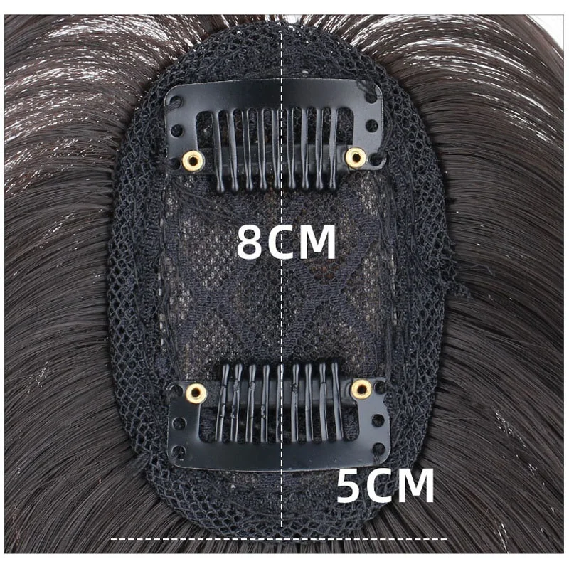 وصلات شعر صناعية خفيفة الوزن ومسامية للنساء تضيف حجم وصلات شعر مفرودة من قطعة واحدة #3