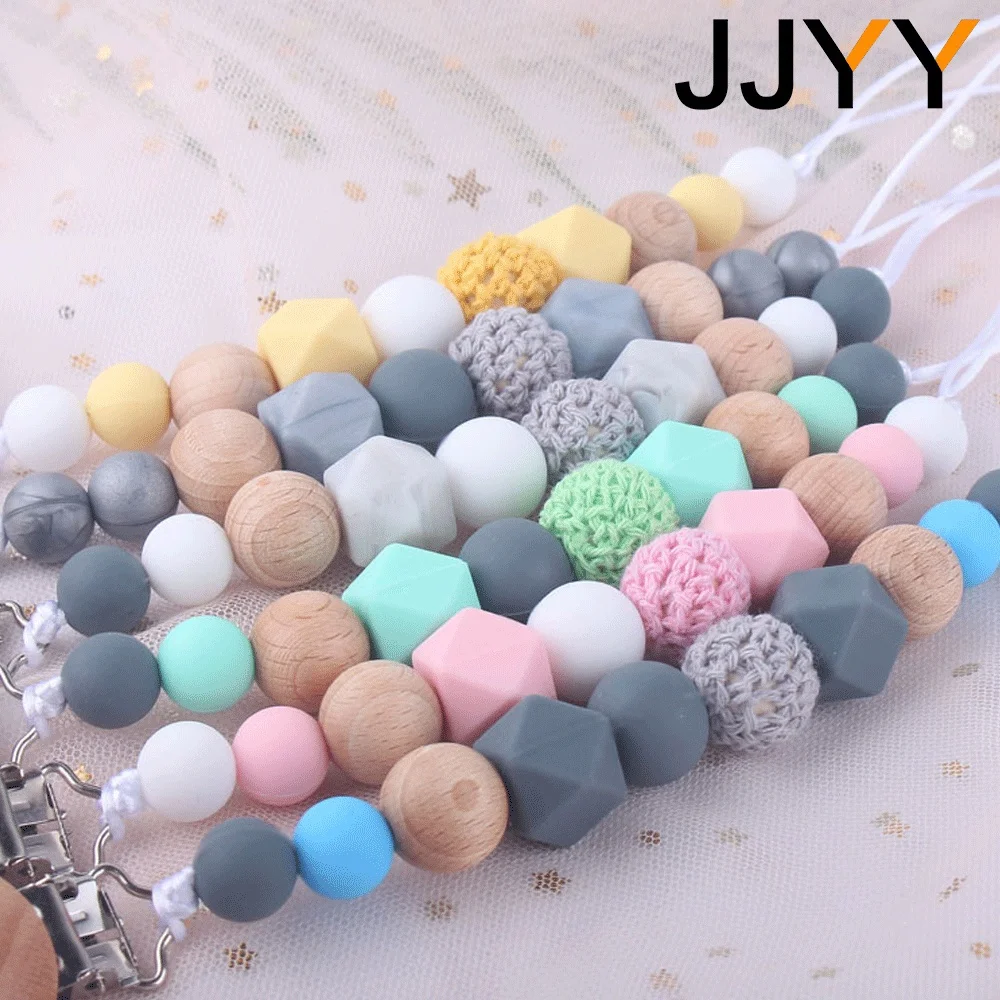 Łańcuszek do smoczka dla niemowląt, gryzak, miękki silikonowy, zapobiegający upadkom, zabawka do ząbkowania dla noworodków i niemowląt, do karmienia i pielęgnacji.