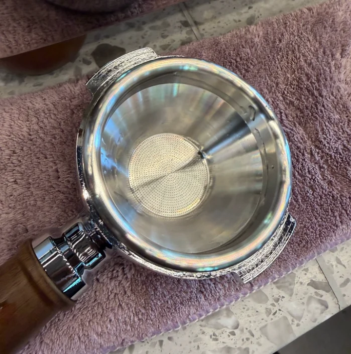 58mm to 32mm Stepped Coffee Portafilter Basket Mirror CNC Machined Espresso Accessory