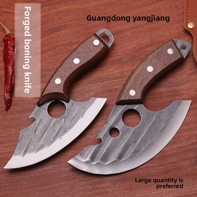 Hand forged cutting knife, sharp knife, vegetable cutter, pork special boning knife, sheep slaughtering small kitchen knife,