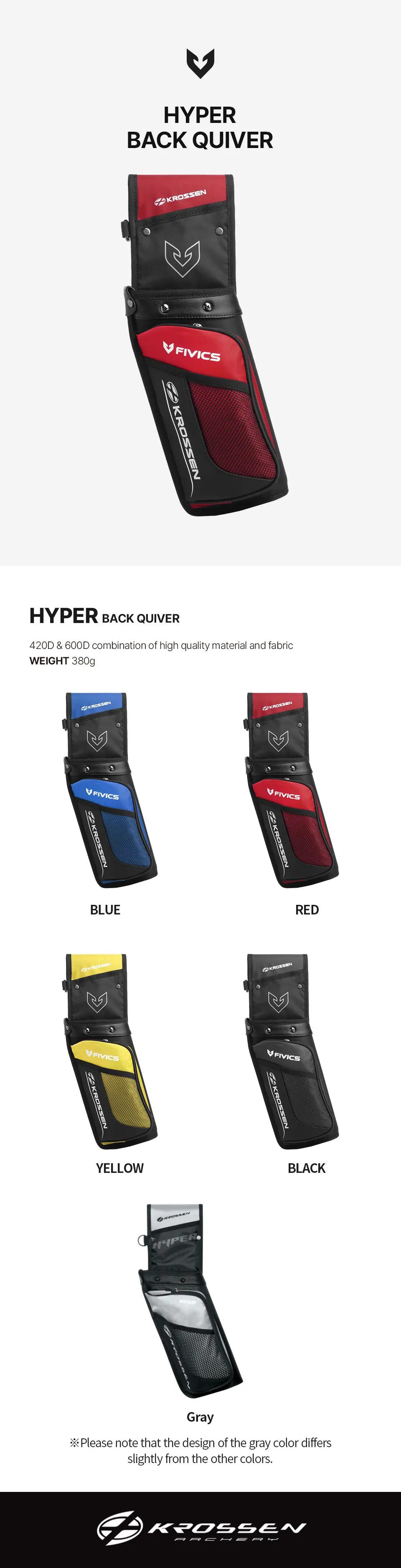 FIVICS HYPER Rückengürtel-Pfeilköcher für Bogenschießen, robuste Pfeilhaltertasche mit verstellbarem Hüftgurt, verschiedene Farben für Recurve-Bogen-Schießsportler – Detail 1