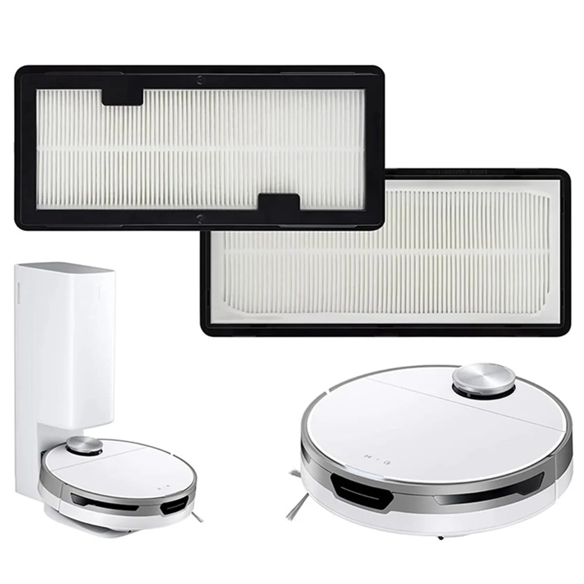 อะไหล่แผ่นกรอง HEPA สำหรับ Samsung Jet Bot Ai + และ Jet Bot + เครื่องดูดฝุ่นเหมาะสำหรับ VR30T85513W/AA หุ่นยนต์ล้างทำความสะอาดได้