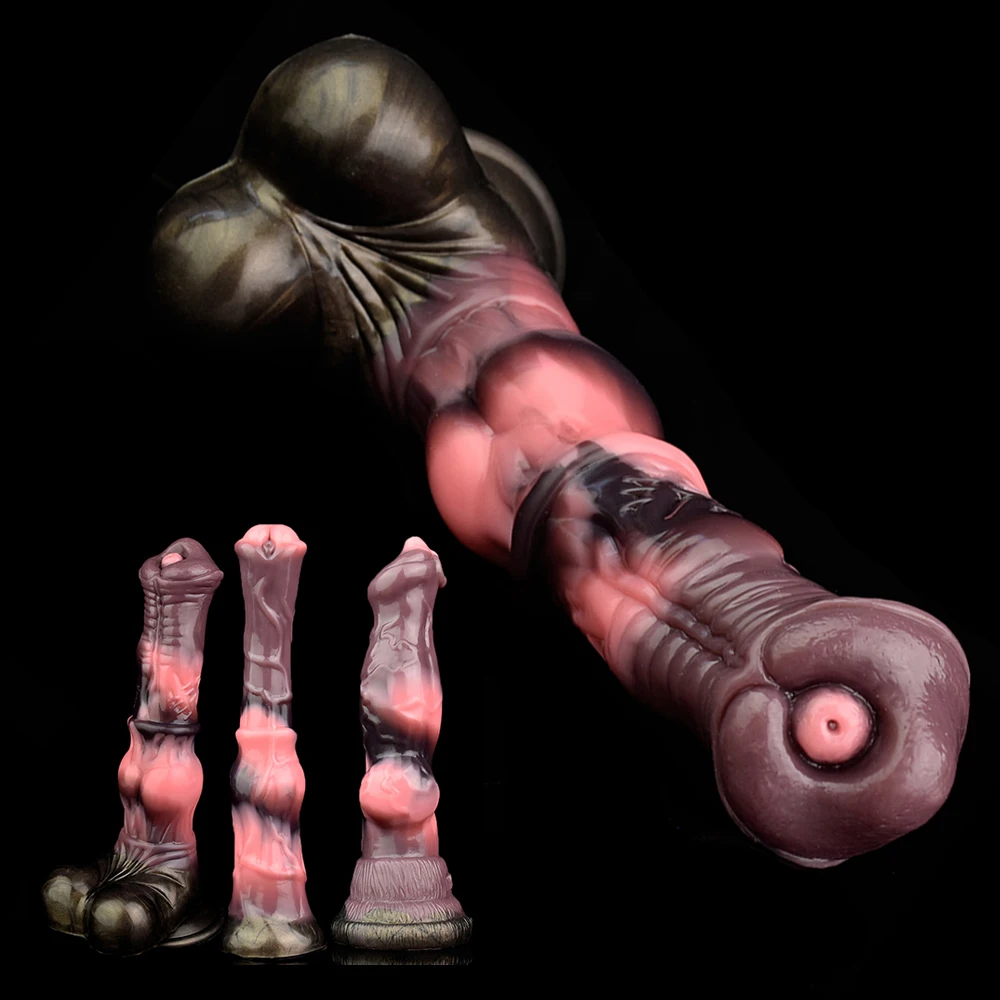 YOCY Knot Horse Cock Anal Dildos Strong Sucker Prostate G Spot Stimulator Silicone Butt Plug Sex Toy For Women Men Masturbation