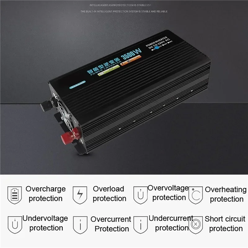 3500W Peak Power Inverter DC 12V TO AC 220V 50hz Portable Charger Converter Adapter Modified Sine Wave Universal Socket