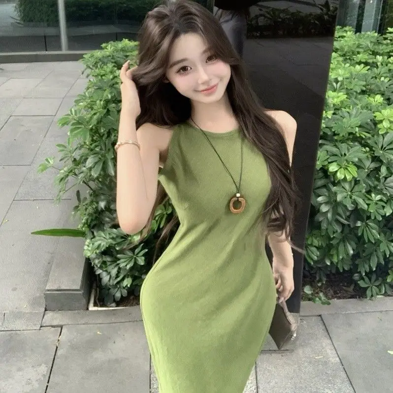 Dresses Sleeveless Womens Dress Milkmaid Autumn Wool Graduation Dinner Birthday Celebrate Cocktail Prom Holidays Elegant Stylish