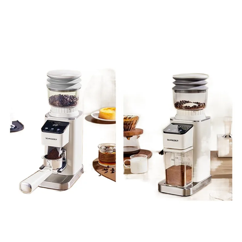 مطحنة حبوب القهوة مع خافق البودرة، مطحنة حبوب القهوة التجارية من الدرجة الاحترافية مع خشونة طحن قابلة للتعديل