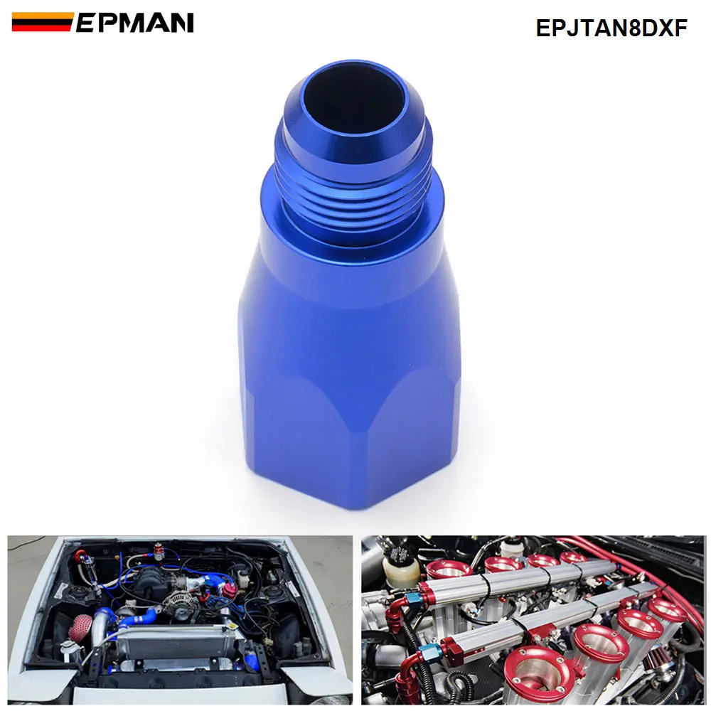 EPMAN 8AN Female To Male Inline Roll Over Check Valve Adapter Fittings Aluminum EPJTAN8DXF