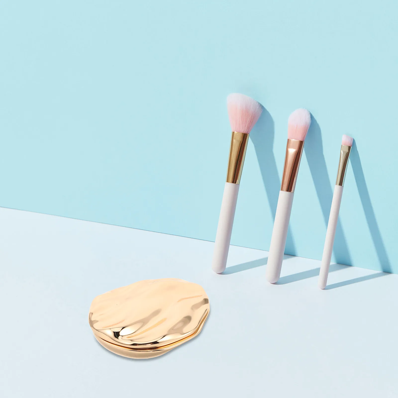 Solid Cologne Balm Case Seashell Texture Refillable Metal Slide Top Container Portable Mini Solid Perfume Holder Travel