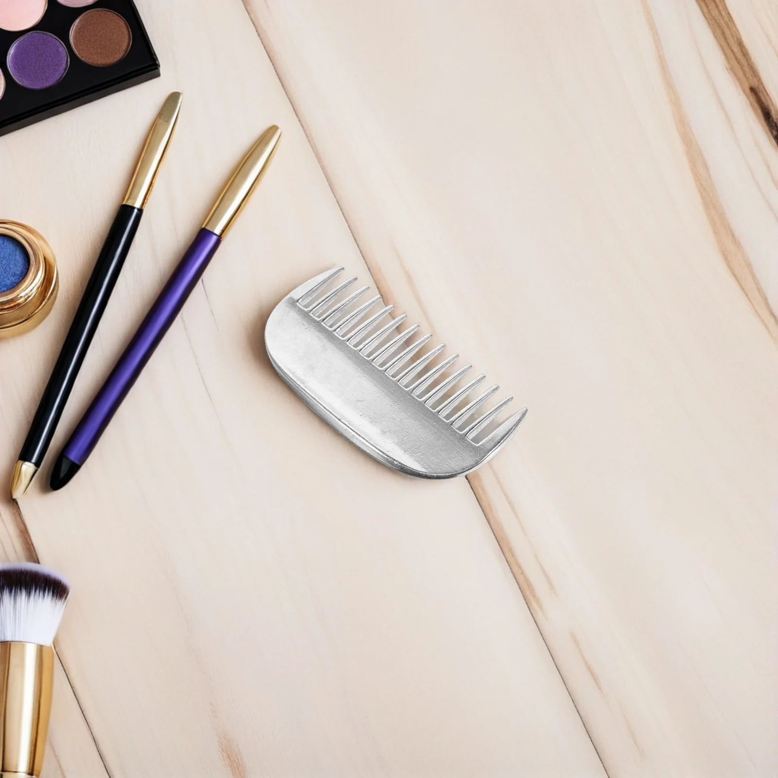 

3Pcs Wide Tooth Pet Grooming Comb Metal Detangler for Cats Dogs Horses Polished Surface Antistatic Daily Care Massage Brush