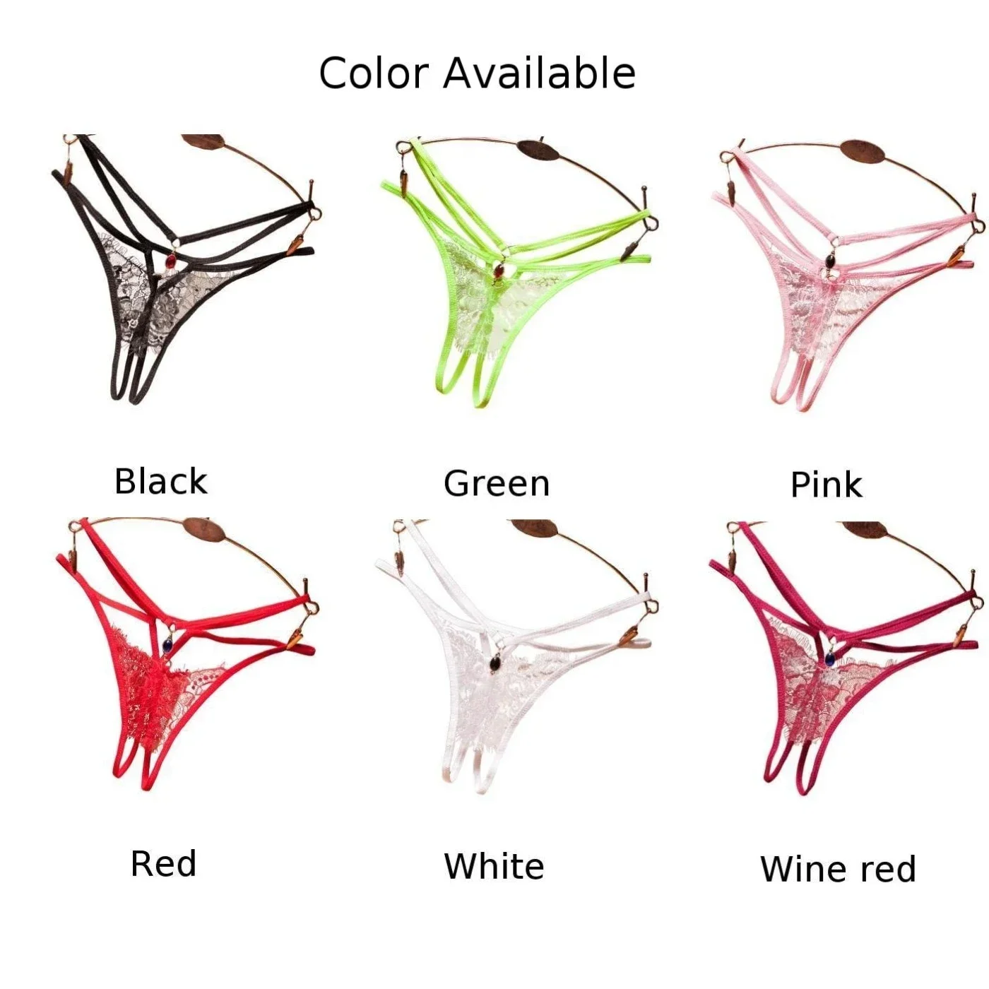 여성용 섹시한 투명 속옷, 가랑이 원석 티팬티, G-스트링 팬티, 할로우 란제리, T-백 심리스 브리프, 탱가 티팬티