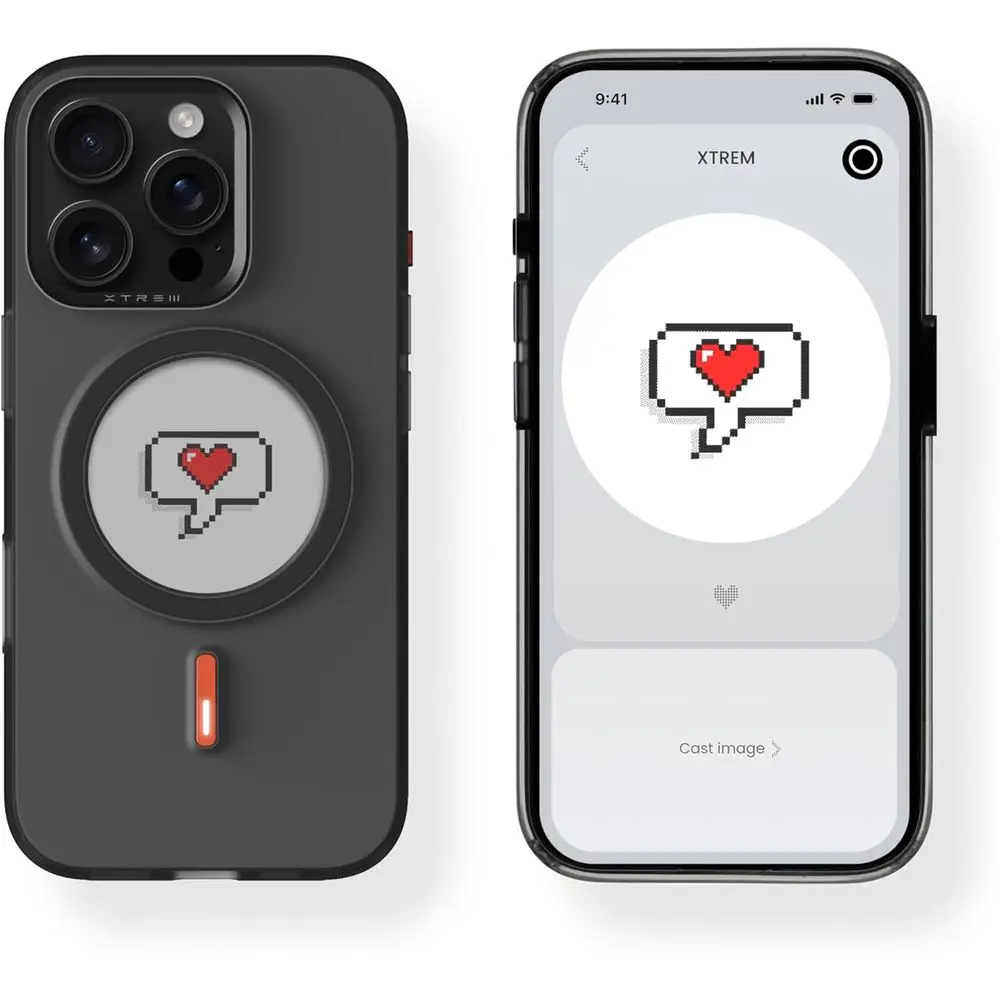 

Magnetic NFC E-Ink Display Case for iPhone 16 Pro Max - Customizable, MagSafe & Wireless Charging Compatible, Unique Gift (Black